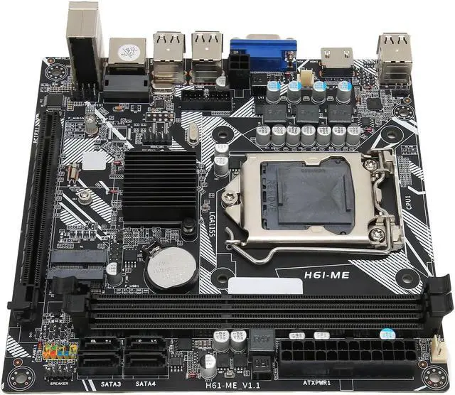 Main image of Desktop Computer Motherboard, LGA 1155 USB2.0 DDR3 NVME M.2 VGA HD Mini ITX Motherboard, PC Motherboard for Realtek ALC662 Sound Chip
