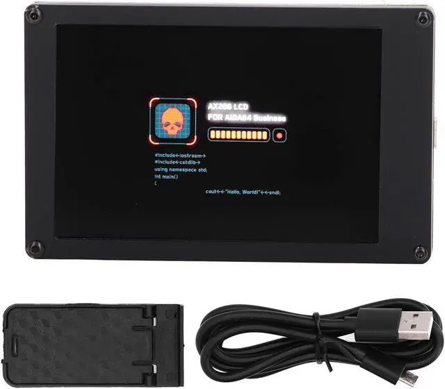 Main image of Hitoxi 3.5 inch IPS USB Mini Screen, USB IPS LCD Screen Display Monitor HDMI Screen Display Subscreen for, USB AIDA64