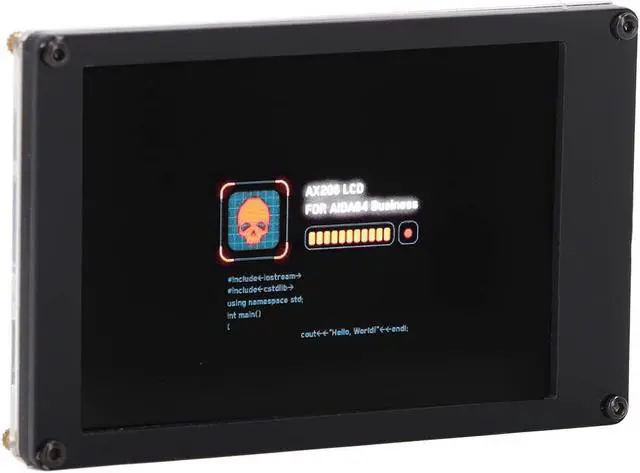 Alt view image 5 of 5 - Hitoxi 3.5 inch IPS USB Mini Screen, USB IPS LCD Screen Display Monitor HDMI Screen Display Subscreen for, USB AIDA64