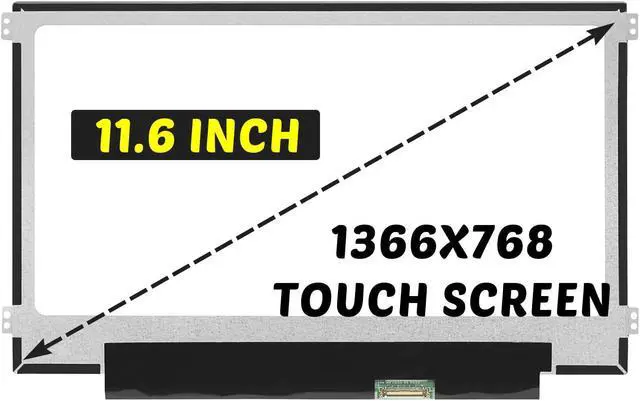 Alt view image 2 of 5 - Replacement for ASUS Chromebook Flip C214 C214M C214MA LCD Screen for Chromebook FLIP C213 C213N C213NA C213S 1366x768 11.6 inch 40 Pins 60Hz LED Display Digitizer Panel (for Touch Screen Only)