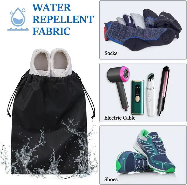 Alt view image 4 of 5 - IGOLUMON Travel Backpack for Men Women 40L Flight Approved Carry on Backpack 17 Inch Waterproof Laptop Backpack Large Luggage Daypack Business College Weekender Overnight Backpack with Shoe Bag, Grey