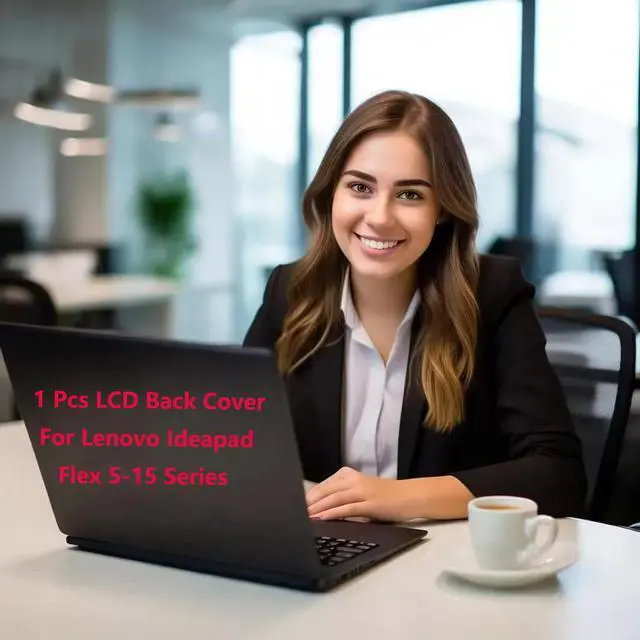 Alt view image 3 of 5 - Jxjslp Replacement LCD Back Cover for Lenovo Ideapad Flex 5-15ITL05 82HT 5-15ALC05 82HV 5-15IIL05 81X3 Series Laptop 5CB0Y85681 5CB0R75479 5CB1B02477 Real Case Top Lid