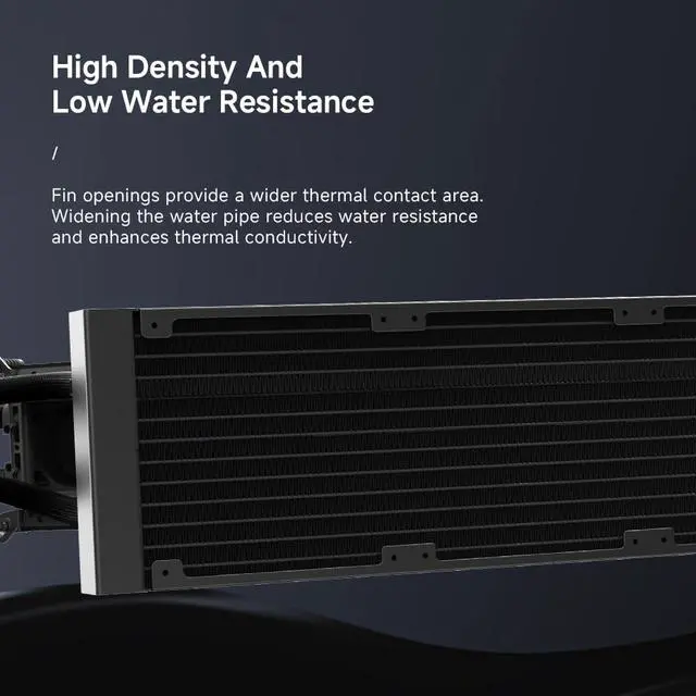 Alt view image 5 of 5 - ICOLER SR360 Digital AIO Liquid Cooler - High - Performance Cooling Solution ,Intelligent Temperature Control, Real-time readout ,300W TDP Liquid CPU Cooler for AMD AM4/AM5 & Intel LGA 115X/1200/1700