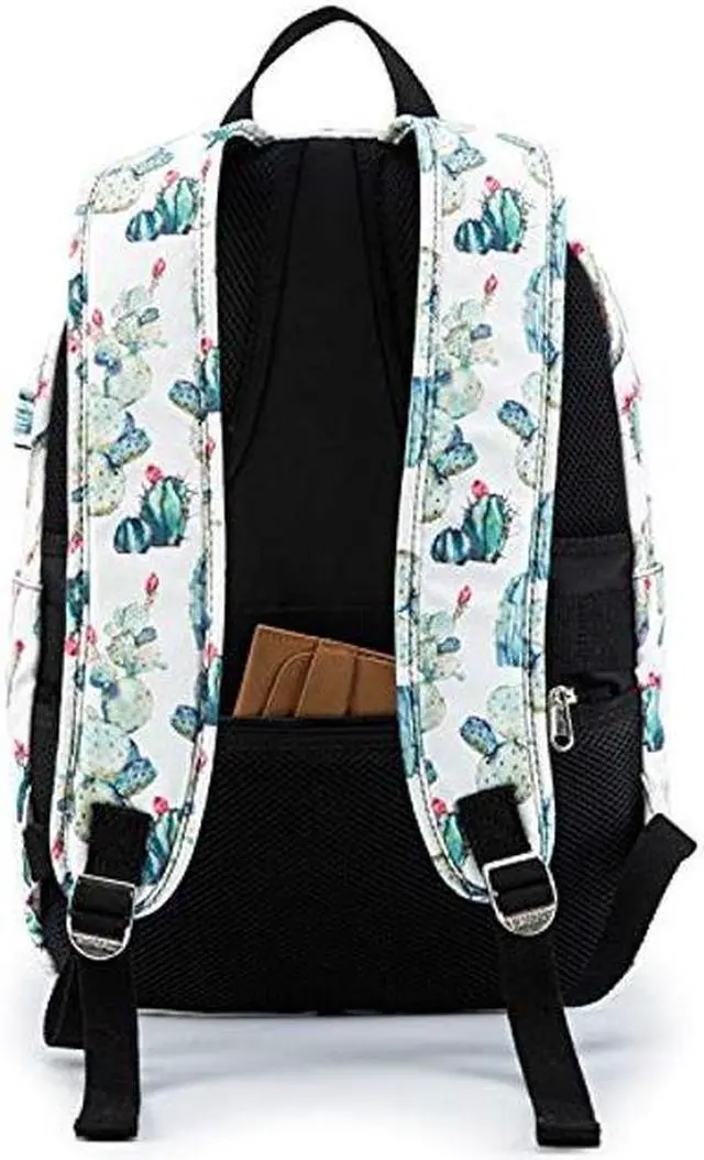 Alt view image 5 of 5 - Kinmac Water Resistant Laptop Travel Outdoor Backpack with USB Charging Port for 13 inch 14 inch and 15.6 inch Laptop (Cacti)