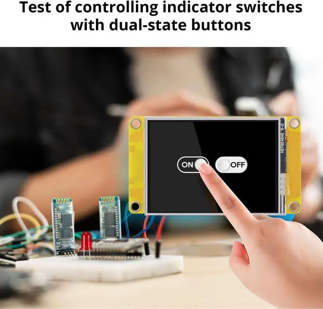 Alt view image 5 of 5 - Nextion HMI Display 2.4 Discovery Series NX3224F024 LCD-TFT Resistive Touch Screen 320×240, Suitable for Racing Dashboard, 3D Printer, etc.