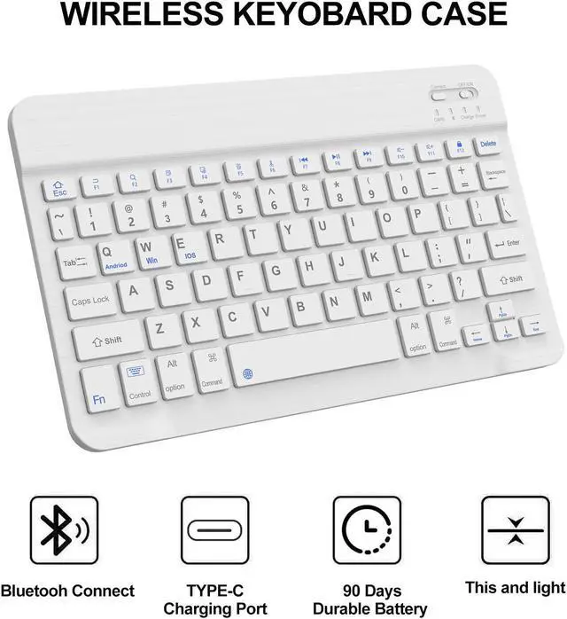Alt view image 5 of 5 - OYOSUOGG Keyboard Case for iPad Air 11-inch M2/ Air 5th/ 4th Generation, Detachable Bluetooth Keyboard with Pencil Holder 10.9 inch, Folio Smart Case for iPad Air 11 2024 / Pro 11 4th/3rd/2nd/1st Gen