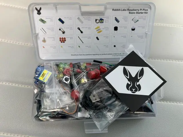 Alt view image 2 of 2 - Genuine Rabbit-Labs Raspberry Pi Pico Learning Kit - Learn C/C++/Micro Python