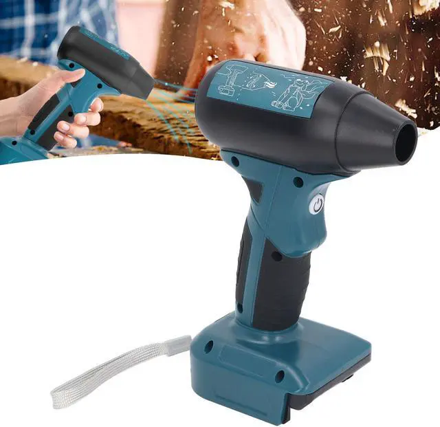 Alt view image 5 of 5 - Handheld Mini Dry Mini Blower, 130000RPM Powerful 4 Speed Cordless Compressed Air Duster for BAT622 BAT609 BAT618G BAT609G BAT618 18V Battery,Blue