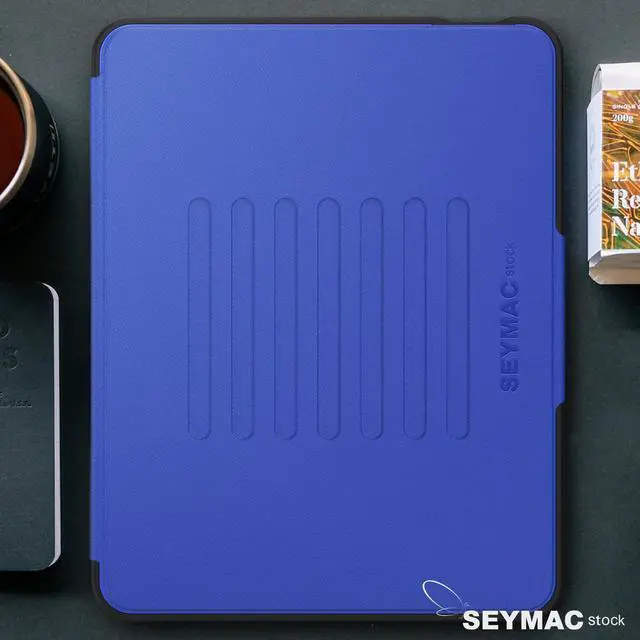 Alt view image 5 of 5 - SEYMAC stock Case for iPad Air 11 inch (M2) 2024/ Air 6th Generation, Auto Sleep/Wake Case with Magnetic Multi-Angles Stand, Card Slot, Blue