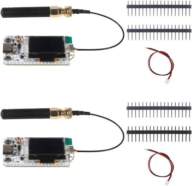 Main image of 2Pcs ESP32 LoRa V3 LoRa32 OLED Development Board 0.96inch OLED Display CP2102 915MHz Antenna Transceiver for Lora Board Compatible with Arduino ESP8266 NodeMCU IOT Smart Home