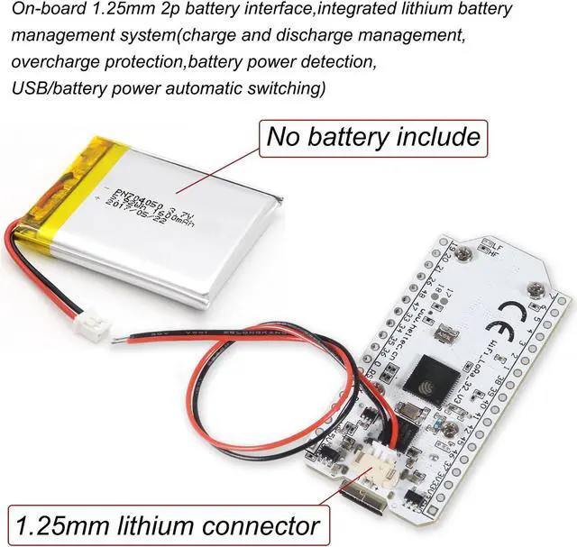 Alt view image 5 of 5 - 2Pcs ESP32 LoRa V3 LoRa32 OLED Development Board 0.96inch OLED Display CP2102 915MHz Antenna Transceiver for Lora Board Compatible with Arduino ESP8266 NodeMCU IOT Smart Home