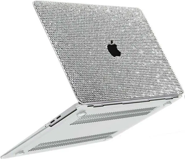 Main image of Teazgopx Bling Rhinestone Case for MacBook Air 13.6 inch M4/M3/M2 (Models:A3240/A3113/A2681)2025 2024 2022 Release,High Quality Hand Glued Diamond Case Fashion Luxury Shiny Crystal Hard Shell