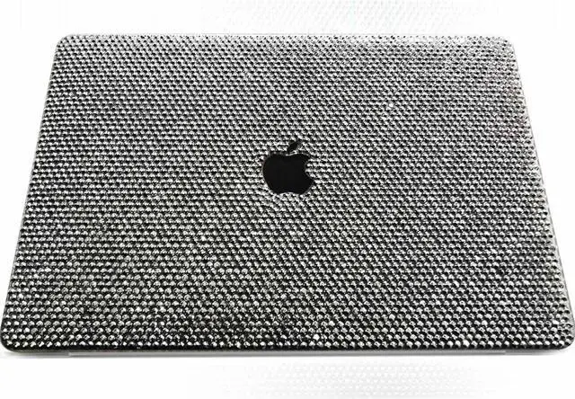 Alt view image 3 of 4 - Teazgopx Bling Rhinestone Case for MacBook Air 13.6 inch M4/M3/M2 (Models:A3240/A3113/A2681)2025 2024 2022 Release,High Quality Hand Glued Diamond Case Fashion Luxury Shiny Crystal Hard Shell