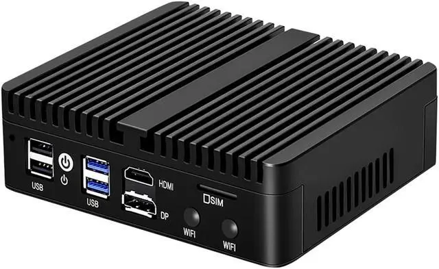 Alt view image 4 of 4 - Tuofudun J4125 Micro Firewall Appliance, 4X InteI i226 LAN, Fanless Mini PC Router, 8GB DDR4 128GB SSD, RJ45 Console, 3G/4G SIM Slot, AES-NI