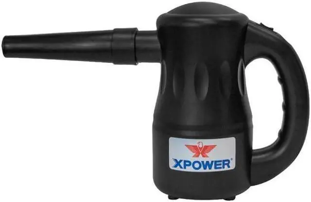 Alt view image 4 of 5 - XPOWER A-2 Airrow Pro Electric Air Duster for Dusting, Drying, Inflating, Car Detailing, Computer, Leaf Blowing, 90 CFM, 7 Nozzles+2 Brushes, High Performance Motor, Eco-Friendly, Jet Black