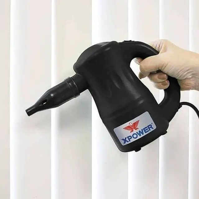 Alt view image 5 of 5 - XPOWER A-2 Airrow Pro Electric Air Duster for Dusting, Drying, Inflating, Car Detailing, Computer, Leaf Blowing, 90 CFM, 7 Nozzles+2 Brushes, High Performance Motor, Eco-Friendly, Jet Black