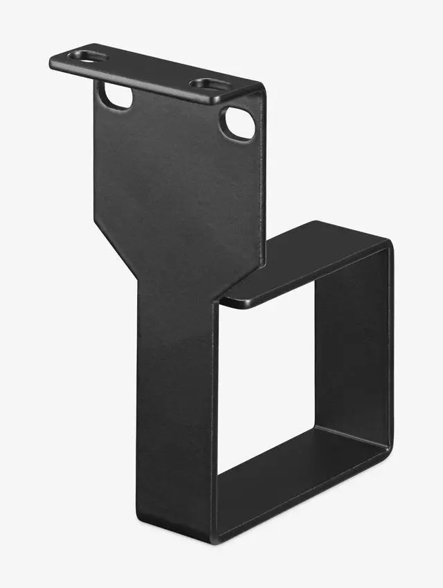 Alt view image 5 of 5 - kwmobile Server Rack Cable Management D-Ring Hooks (10 Pieces) - 1 3/4" x 4" x 2 3/8" Bracket Hook Mount Network and Electrical Cord Manager - Black