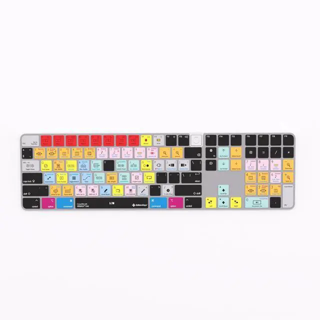 Main image of Editors Keys Ableton Live Compatible Keyboard Cover for iMac Magic Numeric Keyboard - Silicone Protective Skin - Fits TouchID and Non-TouchID Models