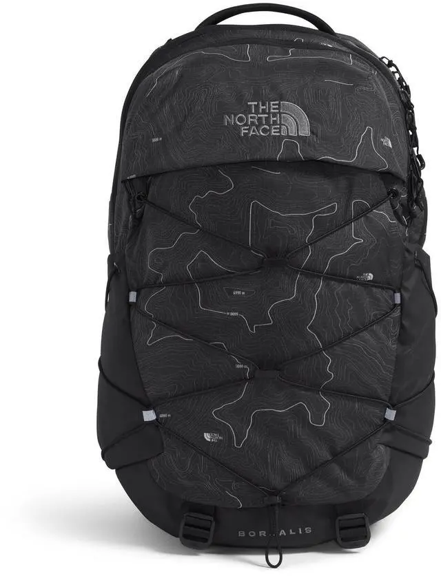 Main image of THE NORTH FACE Borealis Commuter Laptop Backpack - PFAS Free, TNF Black Topo Print/Smoked Pearl, One Size
