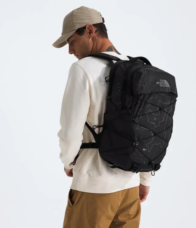 Alt view image 5 of 5 - THE NORTH FACE Borealis Commuter Laptop Backpack - PFAS Free, TNF Black Topo Print/Smoked Pearl, One Size