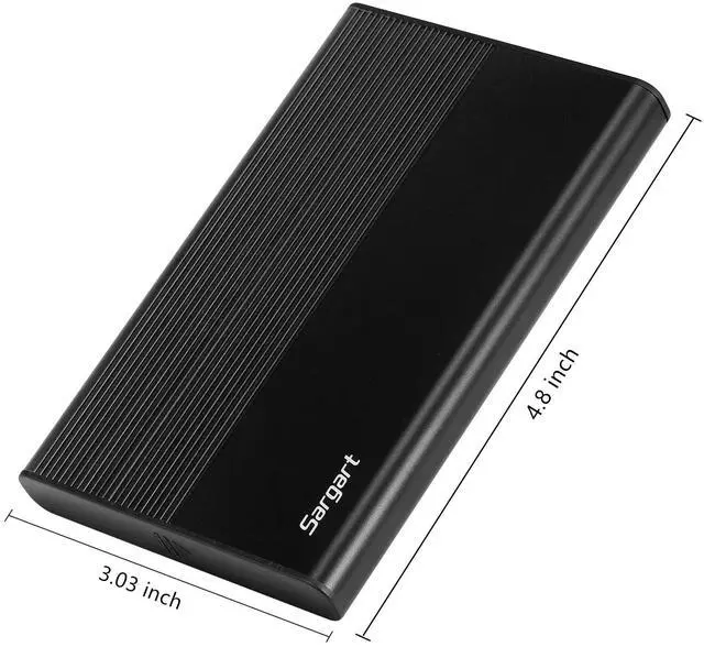 Alt view image 4 of 5 - 500GB Portable External Hard Drive USB3.0 Mobile HDD Storage for PC, Mac, Desktop, Laptop, Mac, Chromebook, Xbox One, Xbox 360, PS4 (Black)