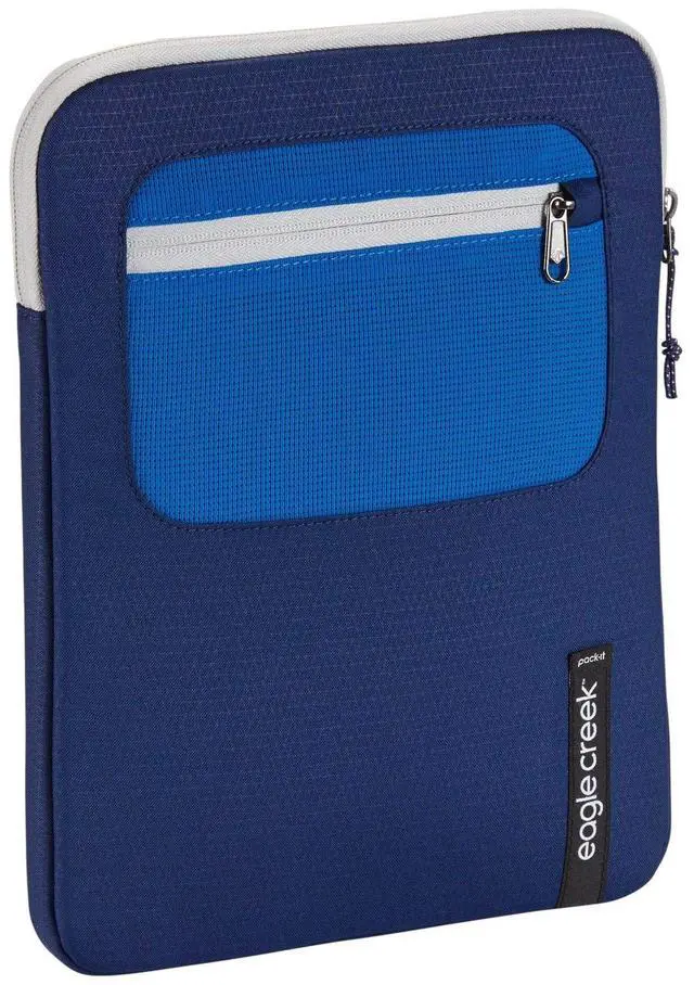 Alt view image 2 of 3 - Eagle Creek Pack-It Reveal Tablet/Laptop Sleeve M Az Blue/Grey