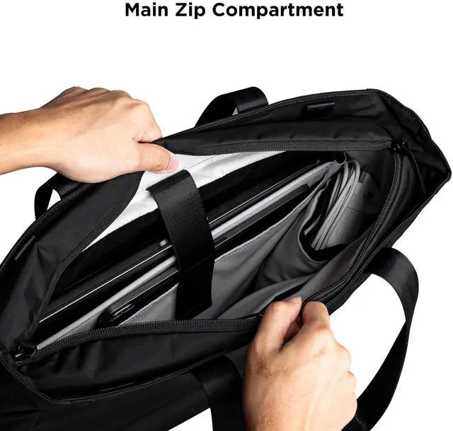 Alt view image 3 of 5 - ALPAKA Metro Tote 14L,Water-Resistant Everyday Carry Bag,16" Laptop Sleeve, Tablet Pocket & Detachable Key Clip - External Water Bottle Holder - Commuter-Approved for Work, Travel, Urban Adventures