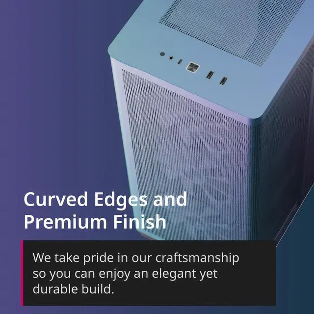 Alt view image 4 of 5 - APNX C1-R Mid-Tower ATX High Airflow PC Case, 4x120mm PWM ARGB Fan, 11 Fan Slots, 360mm Radiator Support, 5-Port PWM ARGB Hub, Back-Connect Motherboard Support, Tempered Glass Panel, ChromaFlair