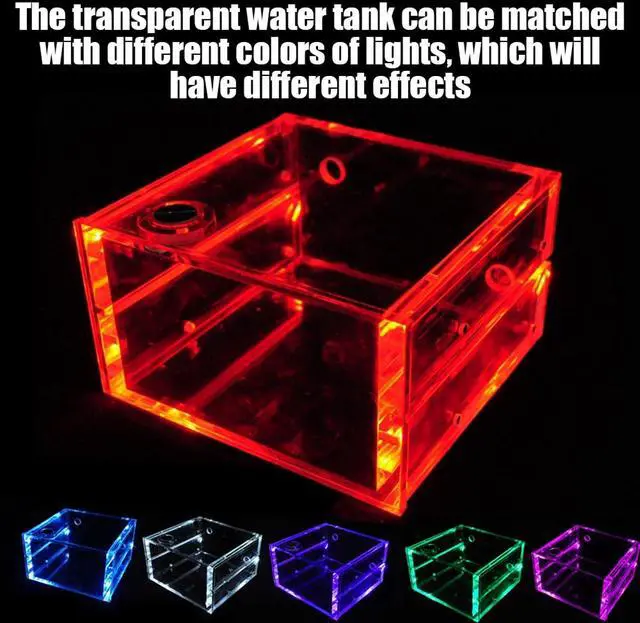 Alt view image 5 of 5 - ASHATA Water Cooling,1.25L Water Cooling Cooling Reservoir All Transparent Acrylic Computer Accessories, Acrylic Material Water Cooler with Large Water Capacity