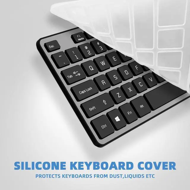 Alt view image 4 of 5 - B.FRIENDIT Wired USB Keyboard, Comfortable Quiet Chocolate Keys, Durable Ultra-Slim Wired Computer Keyboard(QWERTY) for PC, Windows 11/10/8/7/XP/Vista KB1430 - Gray