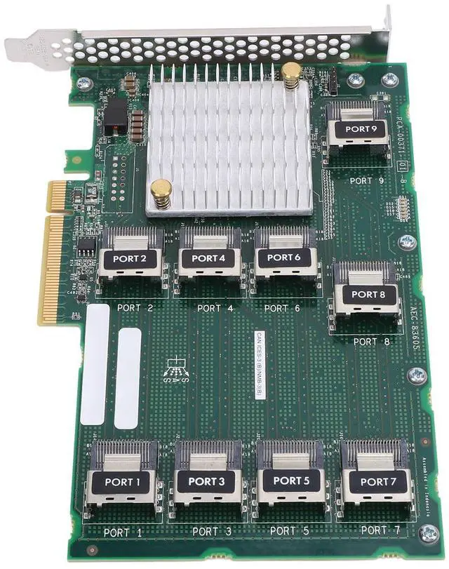 Main image of SAS RAID Controller Card - AEC 83605 Support 24 Hard Drives Expansion, RAID Expander Card, 9 Ports PCIE X 8 Expander Card for Server DL380 388 G9 G10