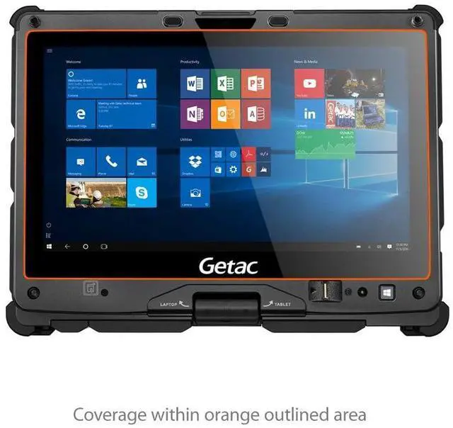 Alt view image 3 of 5 - BoxWave Screen Protector Compatible with Getac V110 (3rd Gen) - ClearTouch Crystal (2-Pack), HD Film Skin - Shields from Scratches for Getac V110 (3rd Gen), Getac V110 | V110 (3rd Gen), (4th Gen)