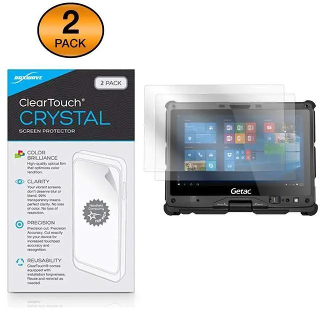 Alt view image 2 of 5 - BoxWave Screen Protector Compatible with Getac V110 (3rd Gen) - ClearTouch Crystal (2-Pack), HD Film Skin - Shields from Scratches for Getac V110 (3rd Gen), Getac V110 | V110 (3rd Gen), (4th Gen)