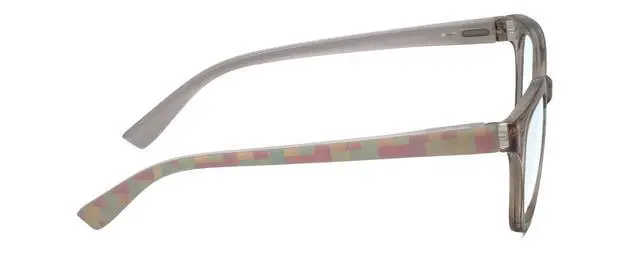 Alt view image 3 of 4 - Calabria R860 Blue Light Reading Glasses +3.50 Grey Crystal Pink Womens Trendy Eyeglass Work Gaming Computer Readers w/Case