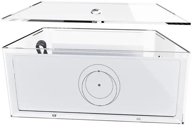 Main image of CUHIOY Router Mount for Starlink Gen 3, Clear Acrylic Mesh Router Box Suitable for Wall Mount or Place on Table, Storage Case for Star Link V3 Mesh Wi-Fi System and Power Supply Accessories