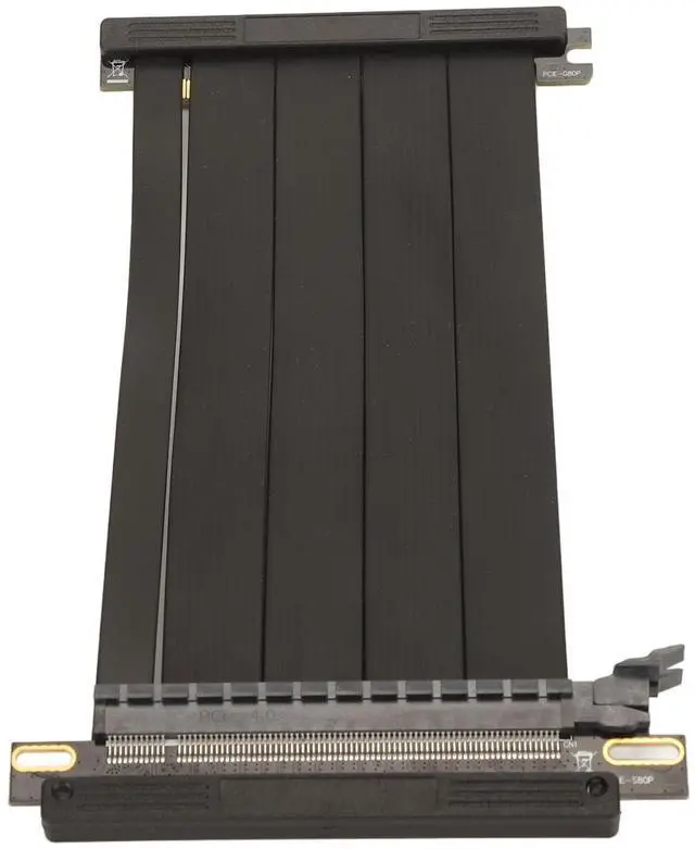 Alt view image 4 of 4 - Generic Pcie 4.0 Riser Cable, Pcie Extension Cable High Speed Double Reverse Foldable PCI Express Gen4 Graphics Card Extension Cable Vertical GPU Mount Extension Cable PCIE4.0 X16 Riser