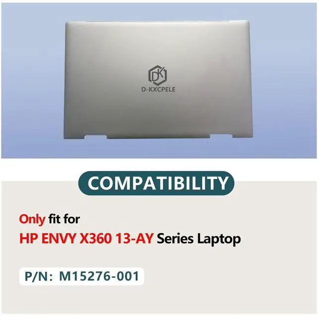 Alt view image 2 of 5 - D-KXCPELE Replacement Laptop LCD Back Cover for HP Envy X360 13-AY M82691-001 AM2UT000180 M15276-001 AM2UT000140 Silver/Pale Gold (Pale Gold)
