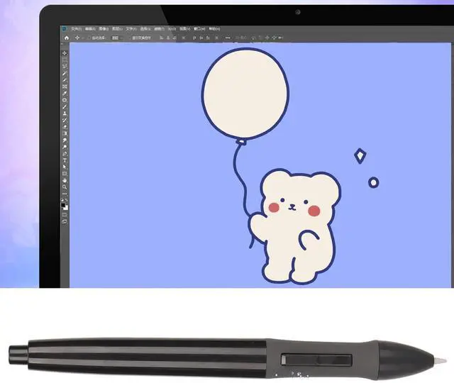 Alt view image 5 of 5 - PEN68D Pen for Huion GT-191 GT-221 PRO GT-156HD V2 GT-220 V2 Graphics Tablet, Battery Pen Digital Pen for Huion