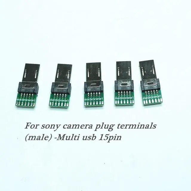 Alt view image 5 of 5 - for Sony Multi 15pin USB Plug DIY Manufacturing Welding Cables for Camera Shutter Release and Charging Data Transmission and Other Aerial Drone Photography Occasions (Multi 15pin Male Plug)