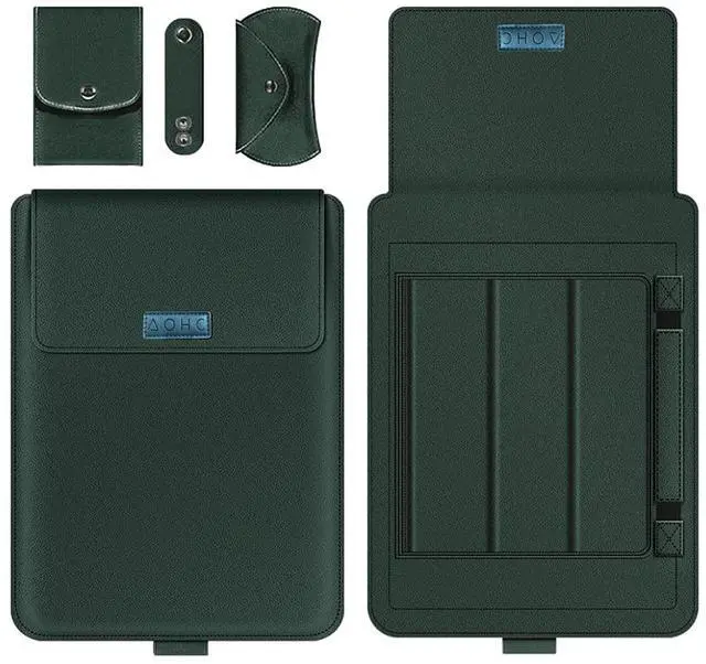 Main image of Generic AOHC 13-14 inch (Midnight Green) Laptop Sleeve Case Laptop Stand Adjustable, Computer Shock Resistant Bag with Mouse Pad for MacBook, Window Surface