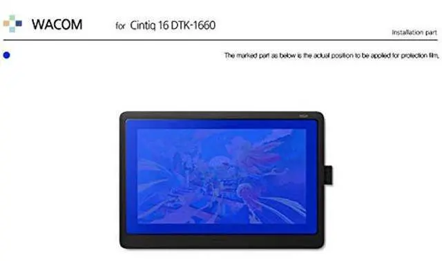 Alt view image 2 of 5 - MITER CASE Screen Protector for WACOM Cintiq 16 DTK 1660, Anti-Glare Matte Screen Protector LCD Shield Guard Outdoor Film