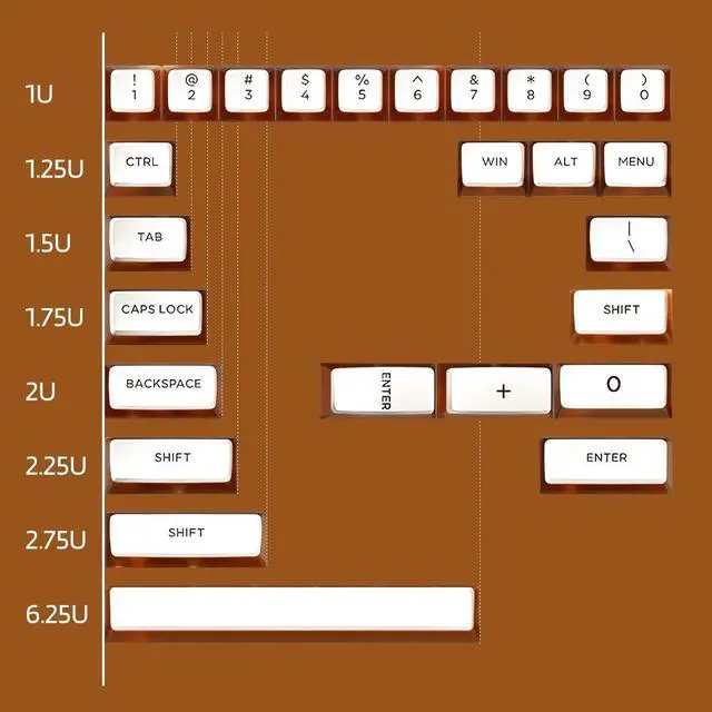 Alt view image 5 of 5 - KBDcraft Soda Can Pudding Keycaps for Mechanical Keyboards, ASA Profile, Innovated Based on OEM, PBT Doubleshot with Transparent Layer for RGB, Full 116-key