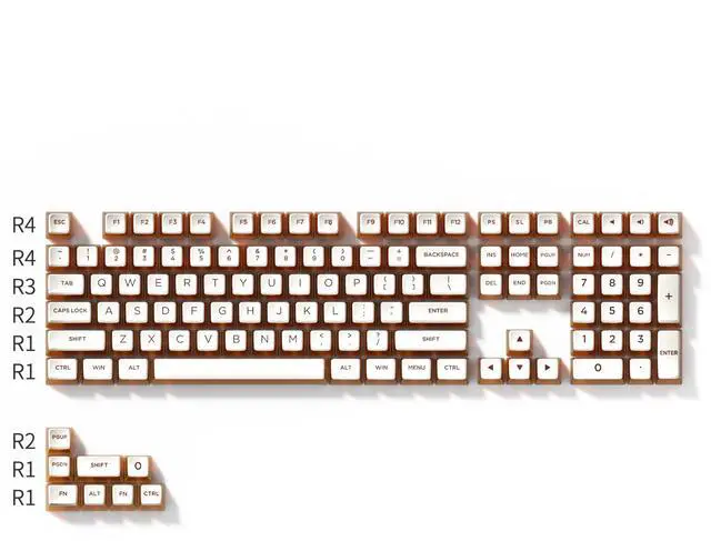 Alt view image 2 of 5 - KBDcraft Soda Can Pudding Keycaps for Mechanical Keyboards, ASA Profile, Innovated Based on OEM, PBT Doubleshot with Transparent Layer for RGB, Full 116-key