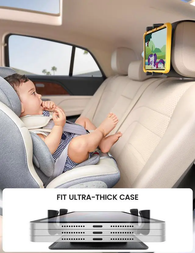 Alt view image 4 of 5 - Lamicall Tablet Holder for Car Headrest + Tablet Mount Car Backseat