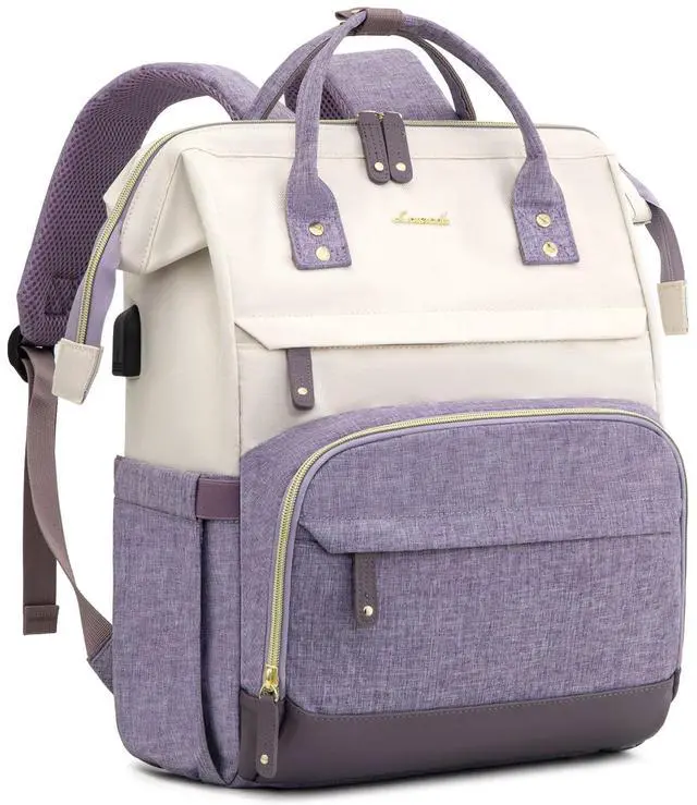 Main image of LOVEVOOK Laptop Backpack for Women, 15.6 Inch Work Business Backpacks Purse with USB Port, Large Capacity Nurse Bag College Bookbag for School, Waterproof Casual Daypack for Travel