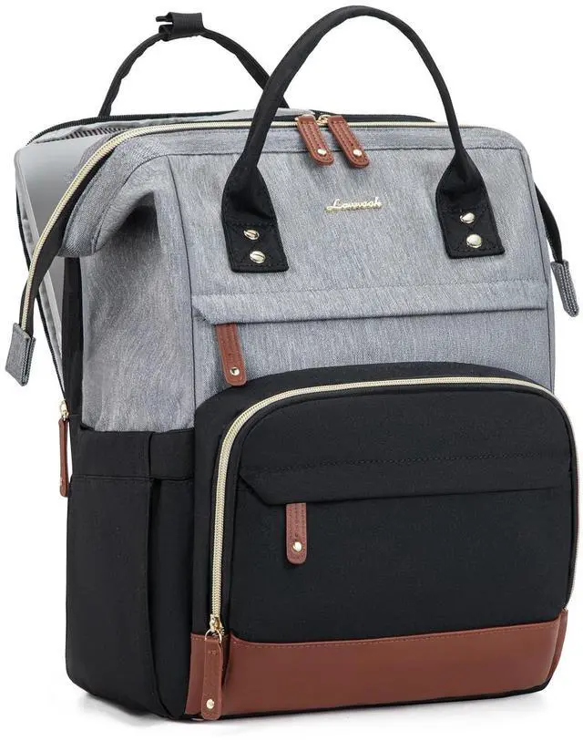 Main image of LOVEVOOK Laptop Backpack for Women, 15.6 Inch Work Business Backpacks Purse, Large Capacity Nurse Bag College Bookbag for School, Waterproof Casual Daypack for Travel