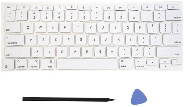 Main image of Replacement US Keyboard Full Set of Keycap Keys and Tool Applicable for ipad Pro/Air 11/13" Magic Keyboard (MKB-2 White)