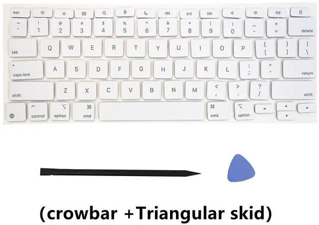Alt view image 2 of 2 - Replacement US Keyboard Full Set of Keycap Keys and Tool Applicable for ipad Pro/Air 11/13" Magic Keyboard (MKB-2 White)
