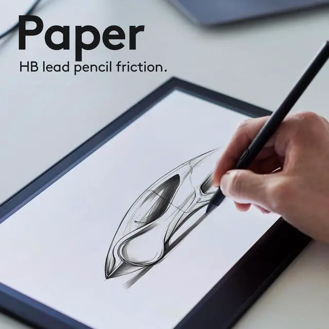 Alt view image 3 of 5 - PENERGY Screen Protector made for Wacom Movink DTH135 - Nano Texture Glass, Paper Feel, Anti Glare, HB Lead Pencil Friction, Scratch Resistant, Matte Finish, Touch Sensitive, Eye Protection, Smudge Re