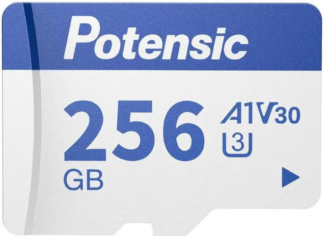 Main image of Potensic 256GB Micro Memory Card for Drones, A1, U3, V30, Read Speed up to 100 MB/s